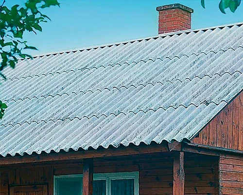 Замена шифера на металлочерепицу